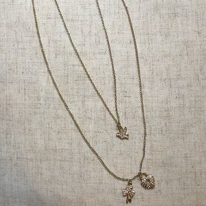 Two-strand Adjustable Charm Necklace